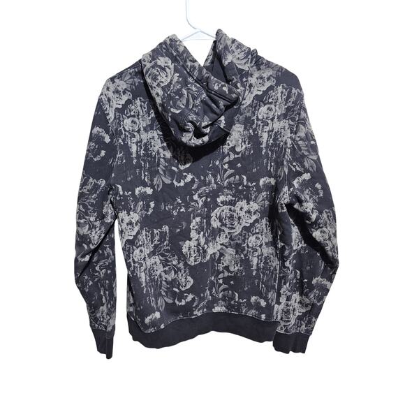 VRST Hoodie Mens Size Small  Pullover Monochromatic  Floral Black(817) - Picture 3 of 3